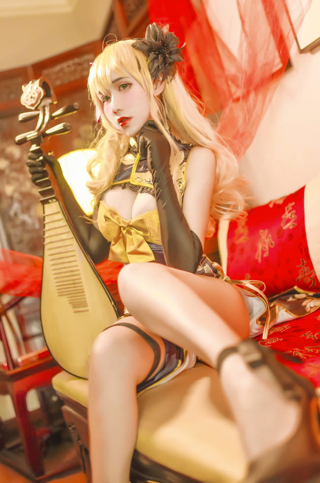 幻想金瓶梅金莲旗袍 cosplay