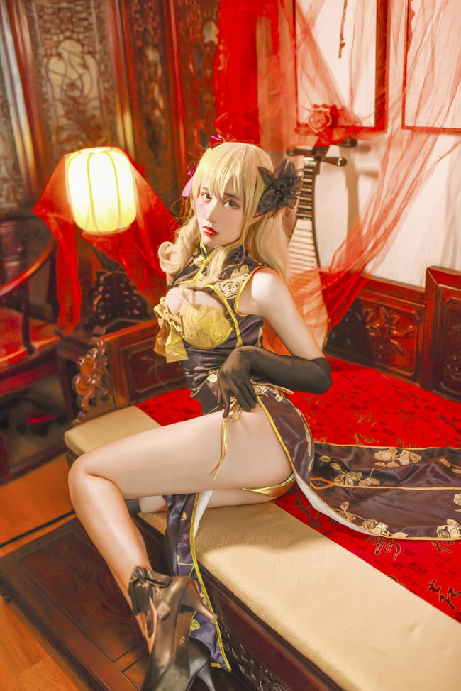 幻想金瓶梅金莲旗袍 cosplay