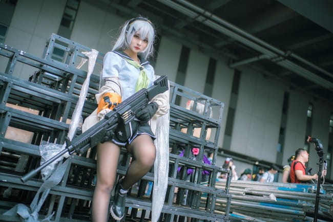 少女前线 黑丝御姐 cosplay