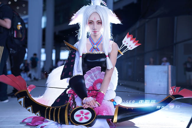 阴阳师 决战平安京 白狼 cosplay