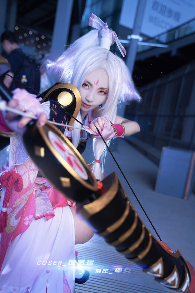 阴阳师 决战平安京 白狼 cosplay