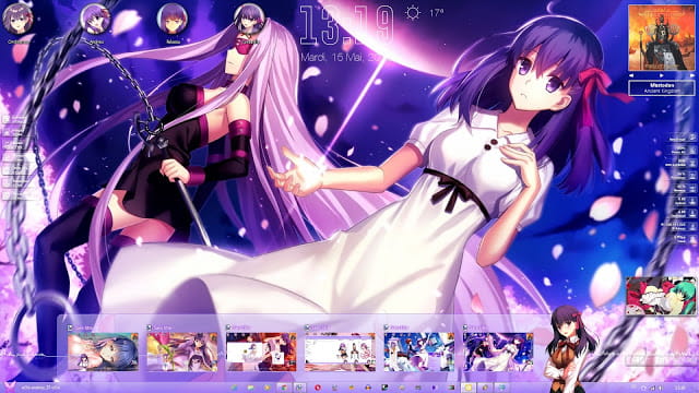 Windows 7 萌化电脑主题 间桐樱