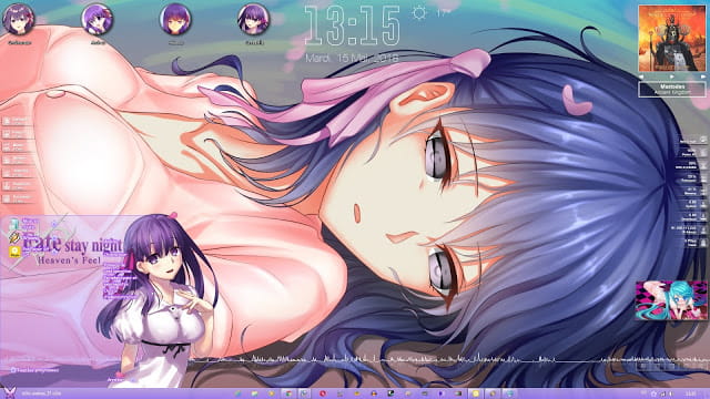 Windows 7 萌化电脑主题 间桐樱