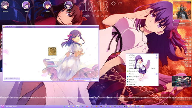 Windows 7 萌化电脑主题 间桐樱