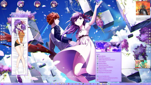 Windows 7 萌化电脑主题 间桐樱