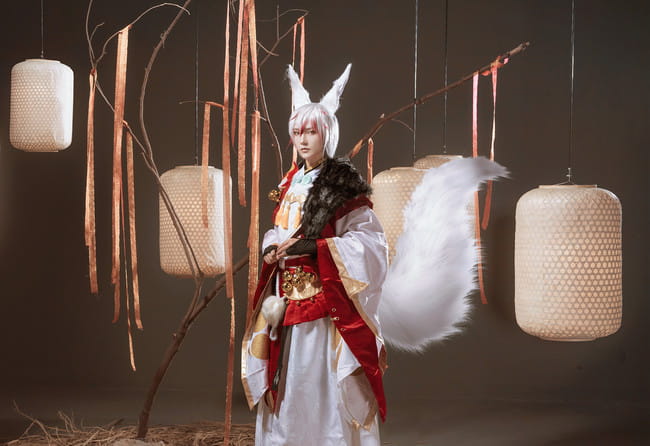 网易手游阴阳师 妖狐 cosplay图片