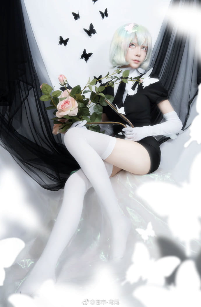 宝石之国 黑白钻石 cosplay图片(1)