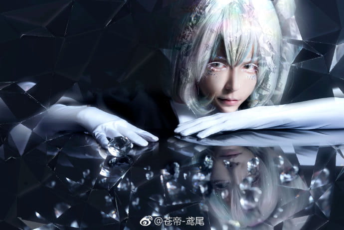 宝石之国 黑白钻石 cosplay图片(1)