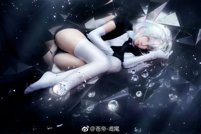 宝石之国 黑白钻石 cosplay图片(1)
