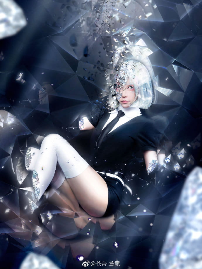 宝石之国 黑白钻石 cosplay图片(1)