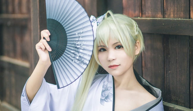 神户园花开烂漫 可惜我那天去遇到下雨 缘之空 穹妹 cosplay