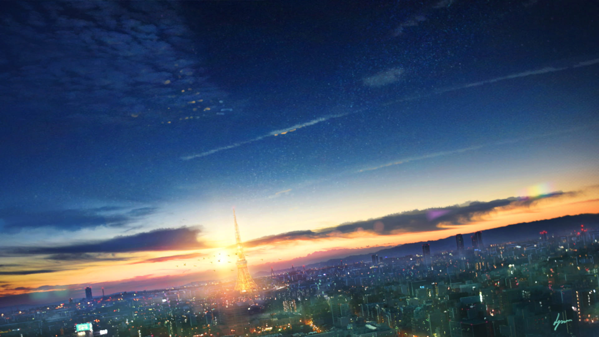 天空、大地、艳阳、微风 动漫壁纸20180607期(1)