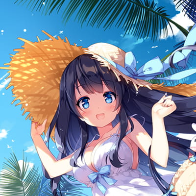 喜欢你 二次元动漫女生头像