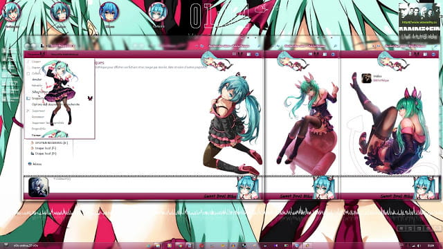 Windows7 萌化电脑主题 初音未来