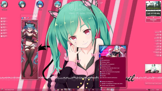 Windows7 萌化电脑主题 初音未来