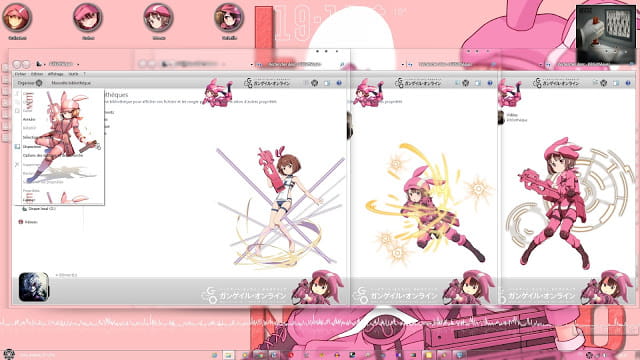 Windows7 萌化电脑主题 刀剑神域GGO 莲酱