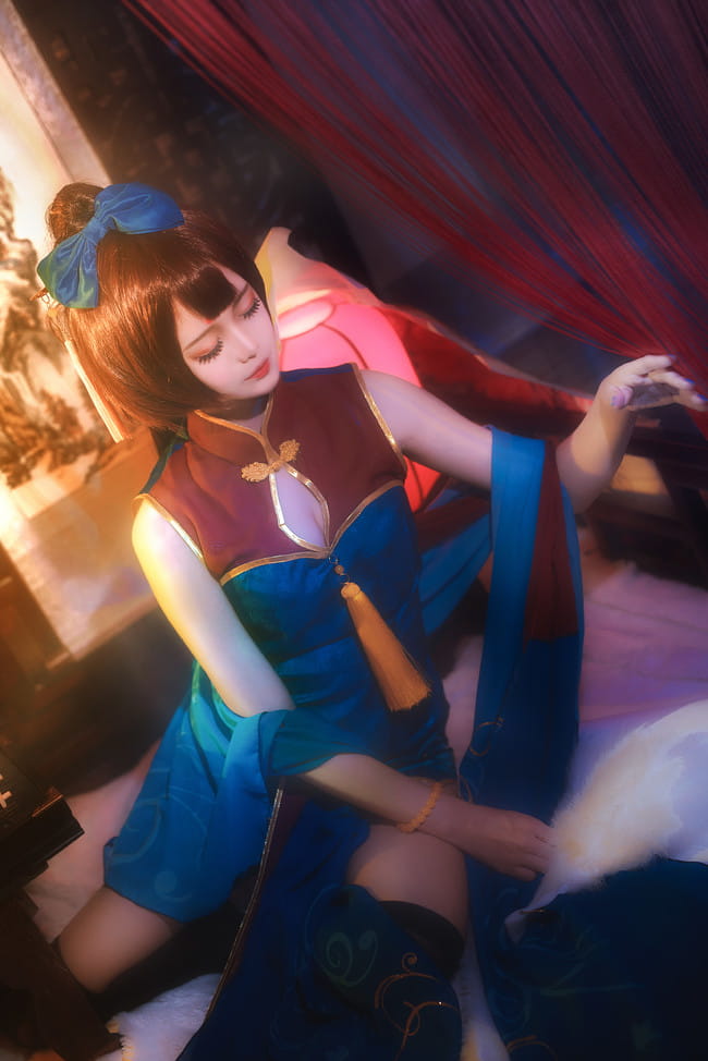 【cos正片】萤草同人觉醒旗袍