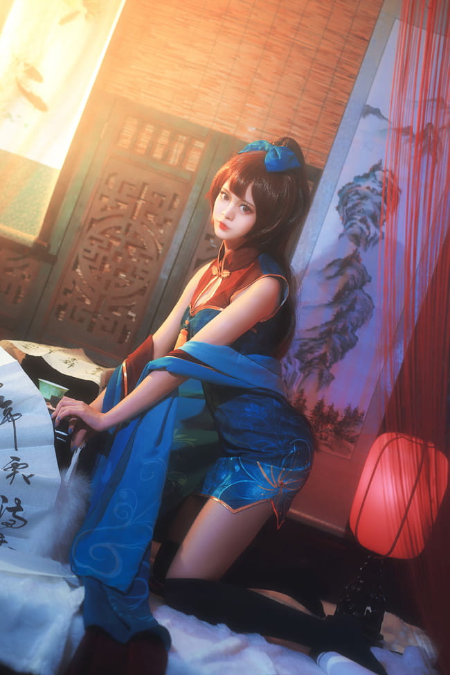 【cos正片】萤草同人觉醒旗袍