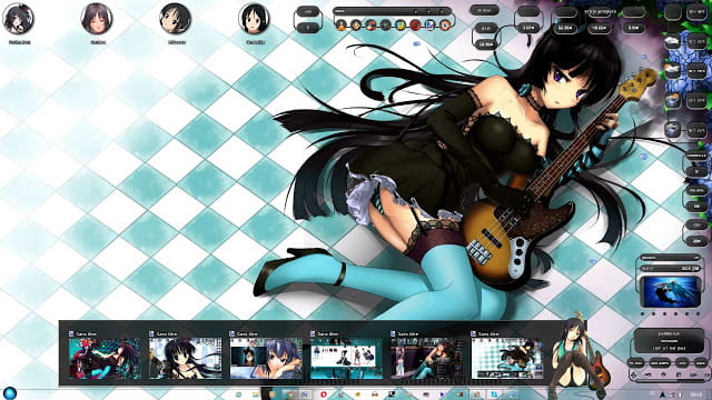 Windows7 萌化电脑主题 轻音少女 秋山澪