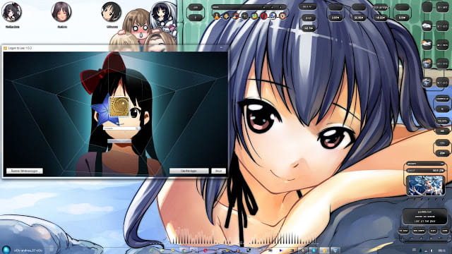 Windows7 萌化电脑主题 轻音少女 秋山澪