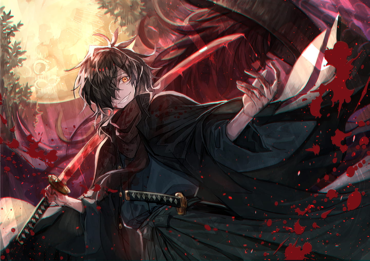 于天穹之下飞舞飘散 动漫壁纸20180620期(1)