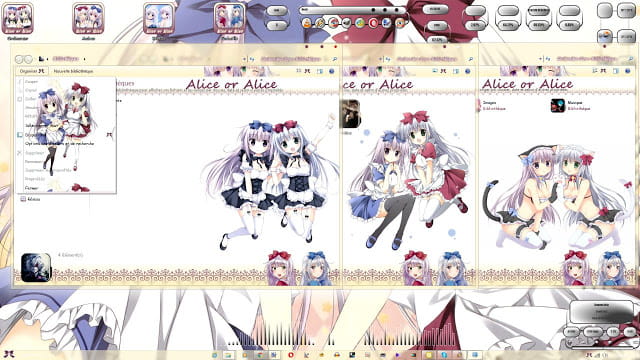 Windows7 萌化电脑主题 Alice or Alice