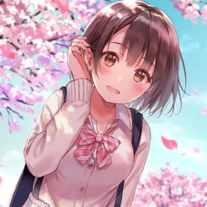 习惯走直线的女孩 二次元动漫头像