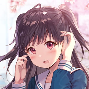 习惯走直线的女孩 二次元动漫头像