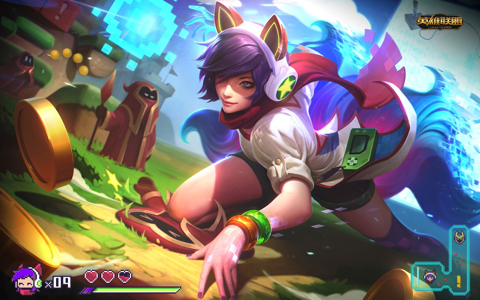 电玩阿狸萌化手机主题