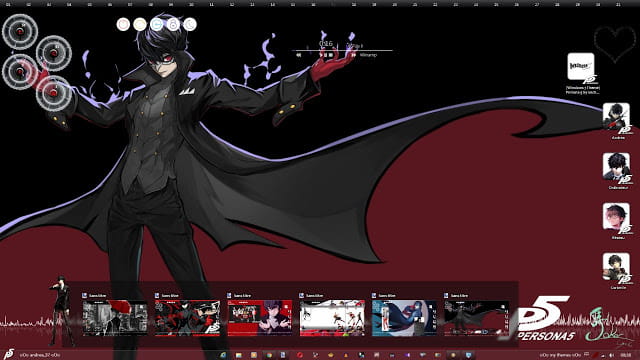 Windows7 萌化电脑主题 女神异闻录P5