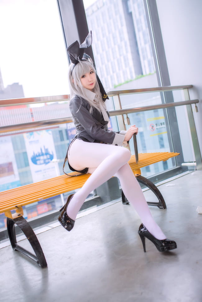舰队Collection COS 白丝 兔女郎cosplay
