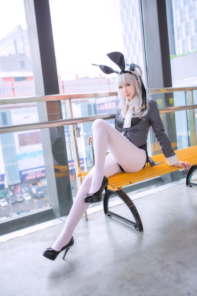 舰队Collection COS 白丝 兔女郎cosplay