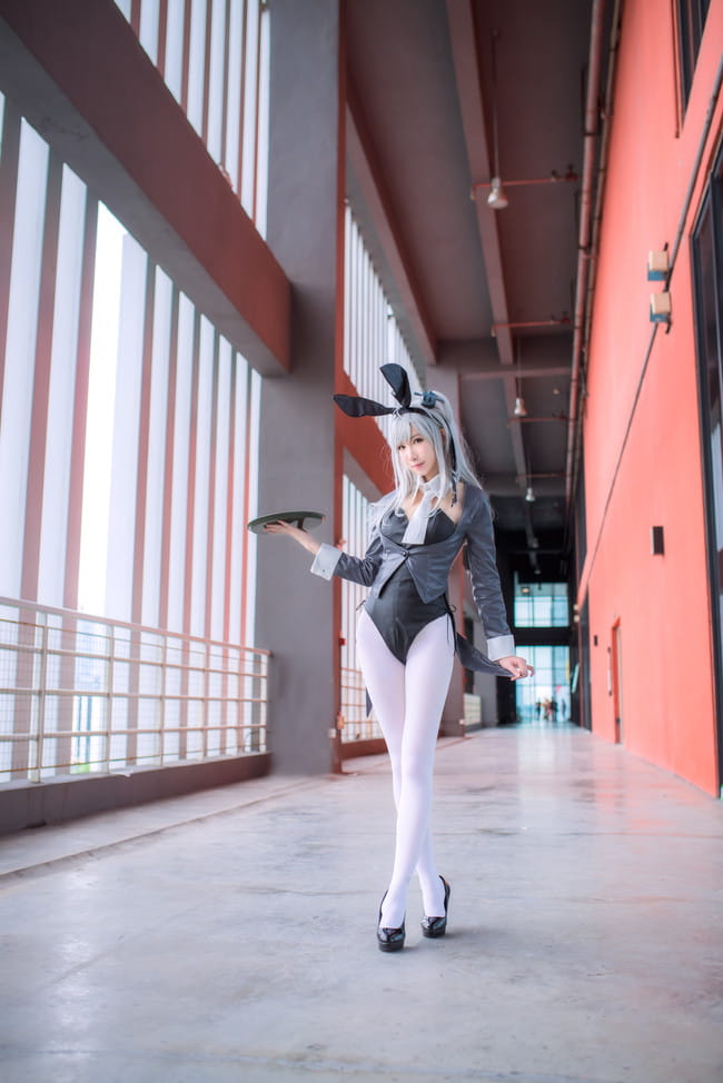 舰队Collection COS 白丝 兔女郎cosplay