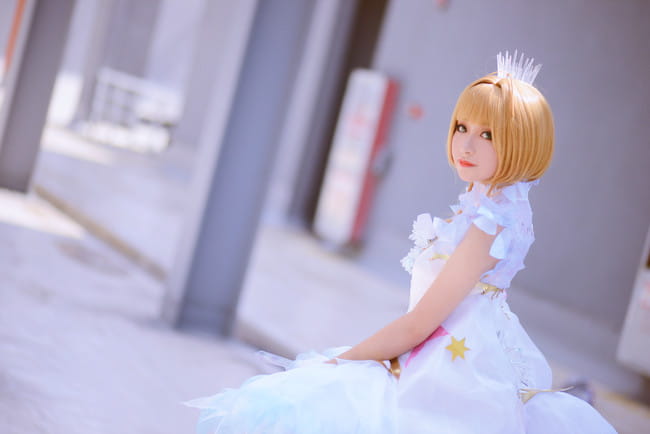 【cos正片】木之本樱透明牌op战斗服