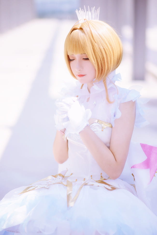 【cos正片】木之本樱透明牌op战斗服