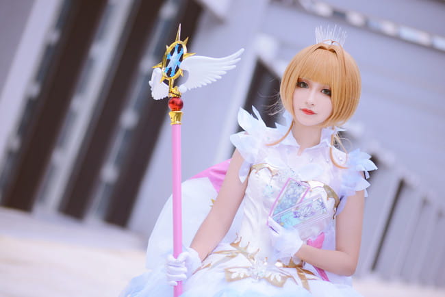 【cos正片】木之本樱透明牌op战斗服