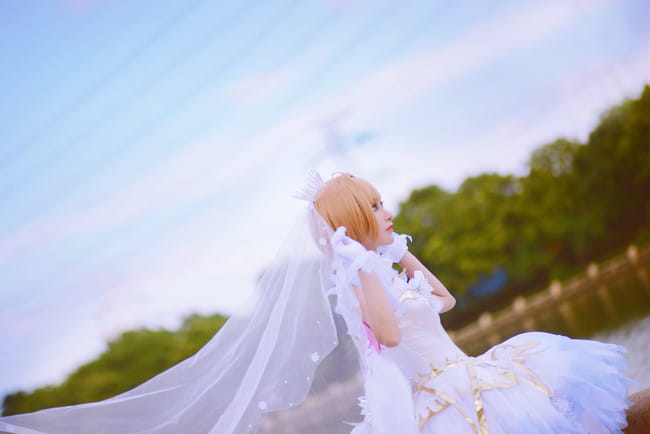 【cos正片】木之本樱透明牌op战斗服