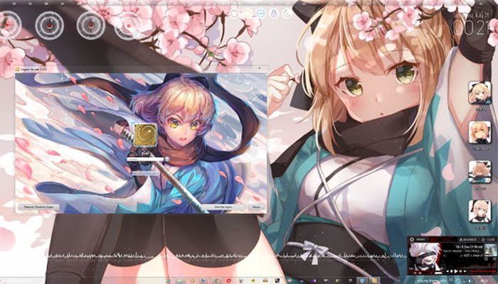 Windows7 萌化电脑主题 冲田总司