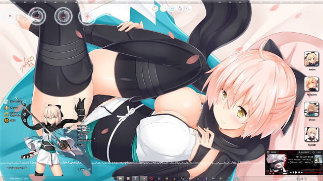 Windows7 萌化电脑主题 冲田总司