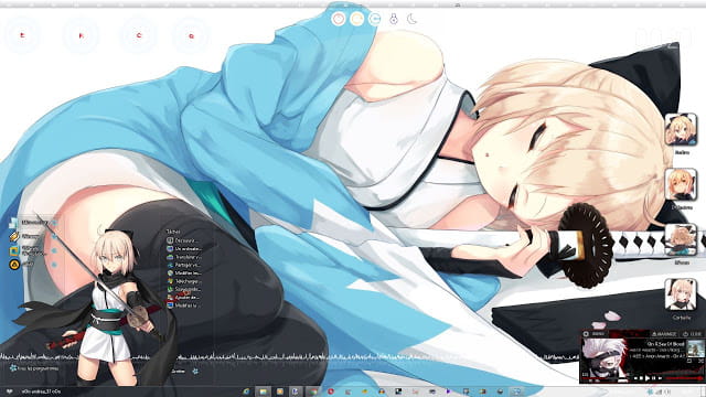 Windows7 萌化电脑主题 冲田总司