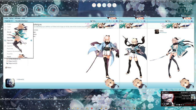 Windows7 萌化电脑主题 冲田总司