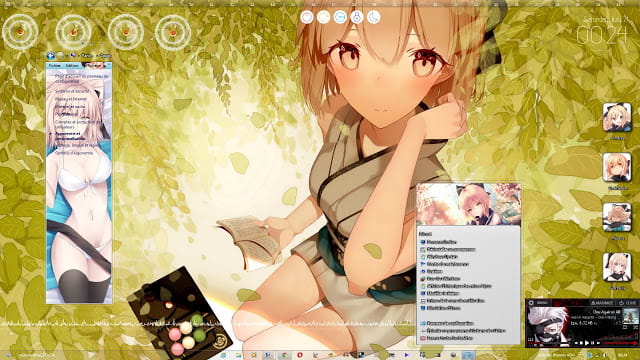 Windows7 萌化电脑主题 冲田总司