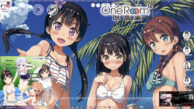 Windows7 萌化电脑主题 One Room