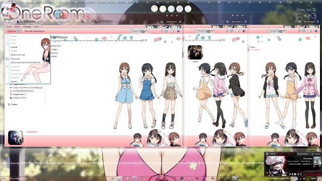 Windows7 萌化电脑主题 One Room