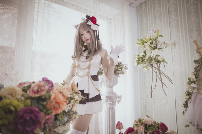 【cos正片】￼最终幻想14 女儿节爱豆套猫娘/yoko