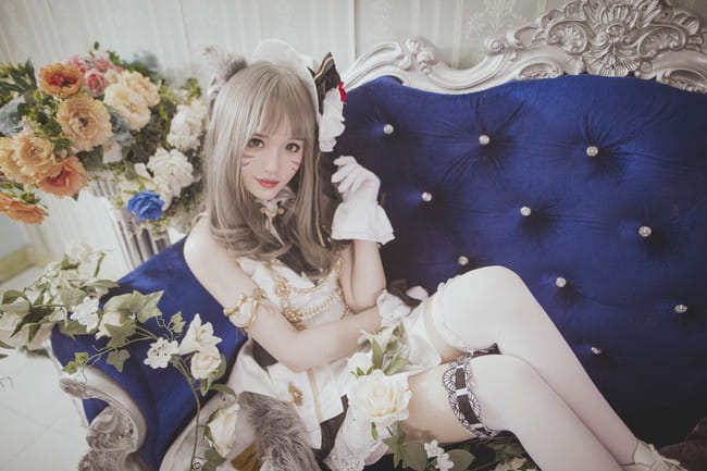 【cos正片】￼最终幻想14 女儿节爱豆套猫娘/yoko