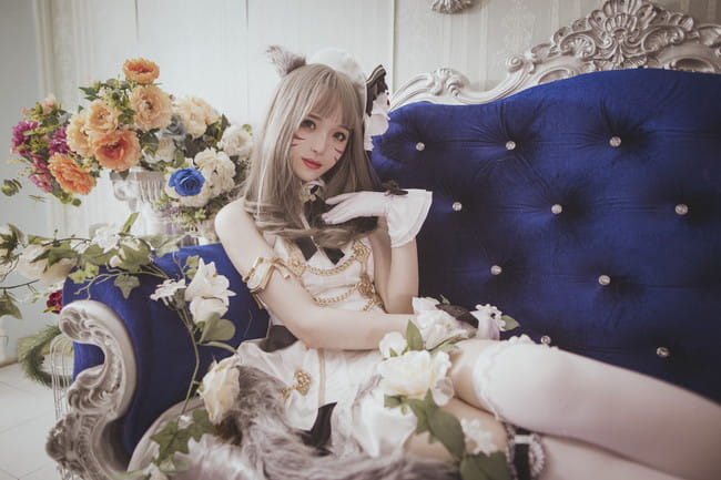 【cos正片】￼最终幻想14 女儿节爱豆套猫娘/yoko