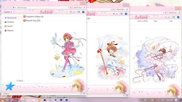 Windows7 萌化电脑主题 魔卡少女樱 小樱