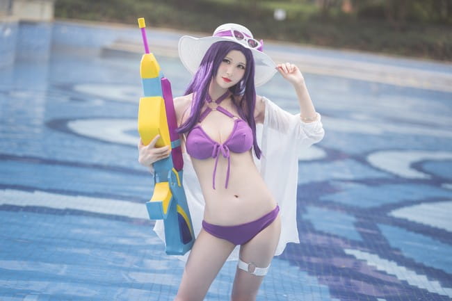 【cos正片】泳池派对女警