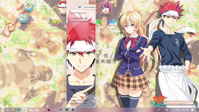 Windows10 萌化电脑主题 食戟之灵